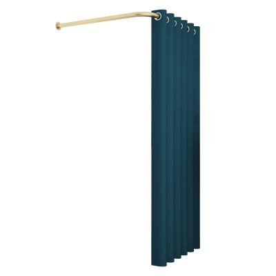 China Window Rod Accessories Golden L Cloakroom Mall Manufacturers Factory Price Curtain For Sale for sale