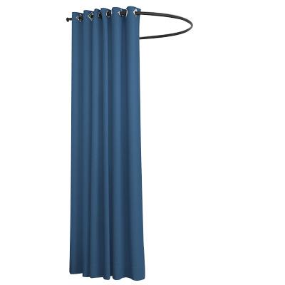 China Simple Design European Black Wholesale Custom Luxury Valance Style Dressing Room U Curtain for sale