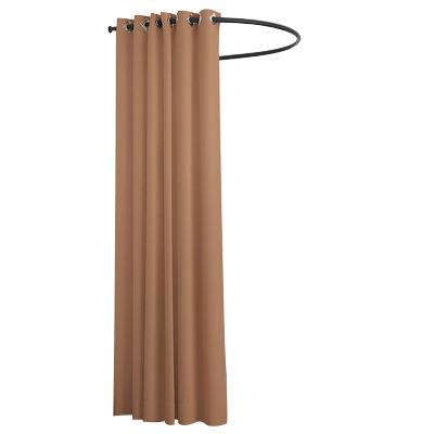 China Blackout Chinese Black Cloth Factory Price Shopping Malls Fitting Room U Shaped Curtain For Decorative for sale