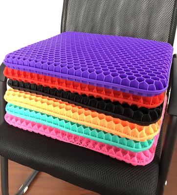 China Wholesale Comfortable Soft Square Anti-static Honeycomb Egg Gel Cushion Pad For Office Chair Car Seat Home for sale