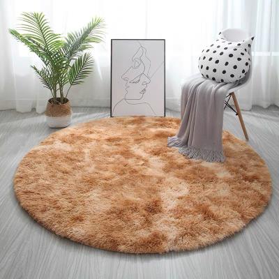 China Modern Home Printed Woven Blankets And Carpets Nordic Round Shape Polyester Tapijt Center Blanket Living Room for sale