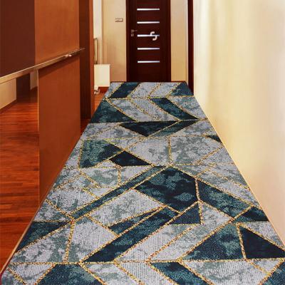 China Long Corridor 3D Runner Rug Runner 12kg Corrosion Resistant Rug Cover Printing And Dyeing Hallway Hotel for sale