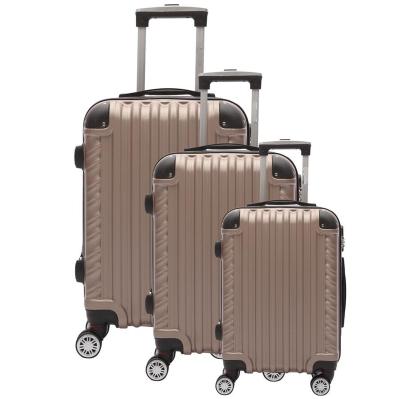 China Business/travel/shopping Abs Material Trolley Luxury Brand Luggage Made Travel Bags Suitcase 3Pcs for sale