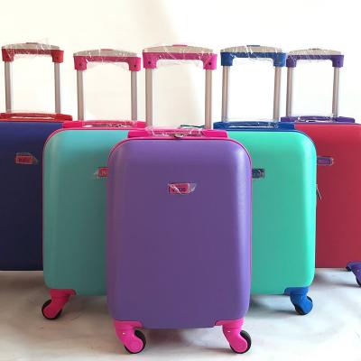 China LUXURY Blue Color Carryon Suitcase 4 wheels Luggage Kids Trolley Bag for sale