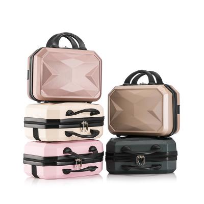 China ABS ABS PC Multifunction Waterproof Shockproof Travel Luggage Makeup Pouch Bag Hard Mini Makeup Cosmetic Case for sale