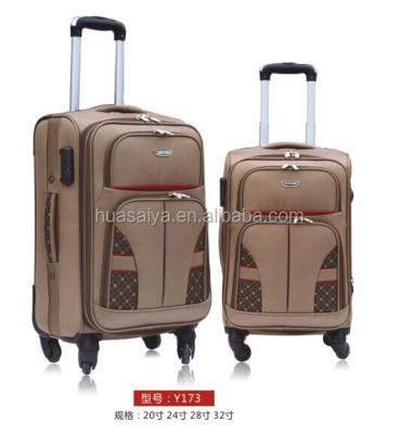 China TWILL WITH EVE New design 4 piece side eva travel trolley luggage set for sale