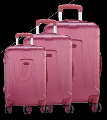 China TROLLEY LUGGAGE Customized Best Trolley Luggage Suitcase Pink with Full 210D Lining for sale