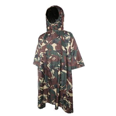 China Military Raincoat Polyester Custom Army Nylon Camouflage Poncho Military Poncho Raincoat for sale