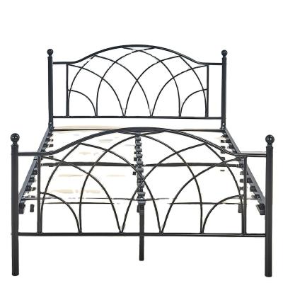 China Storage Metal Hardware And Home Bed Retail Use Golden Metal Bed for sale