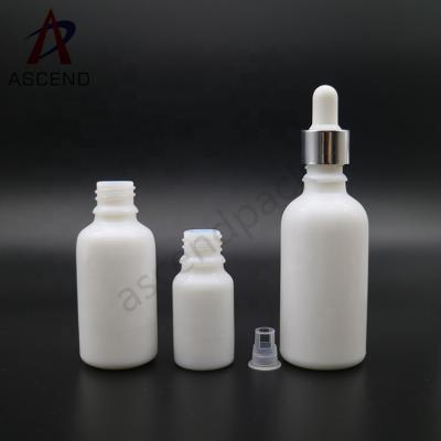 China Matte white cosmetic packaging 15ml 30ml 50ml 100ml e juice glass essential oil dropper bottles for personal care for sale