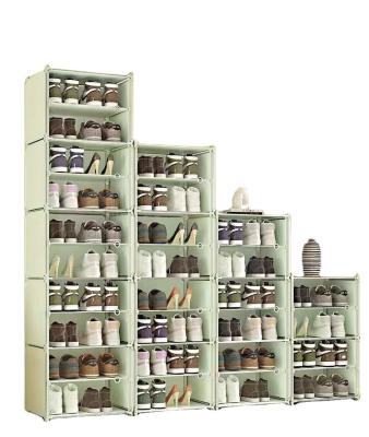 China Simple foldable and free-standing shoe cabinet, dustproof household storage artifact, large-capacity bedroom shoe rack for sale