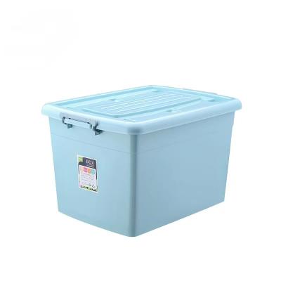 China Large Sustainable Storage Box Large Plastic Clothes Stitch Toy Storage Box Thickened Snack Matching Storage Box for sale