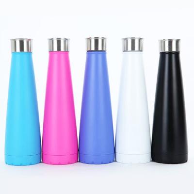 China PORTABLE 500ml thermal sublimation masks double layer stainless steel vacuum lean water bottle for sale