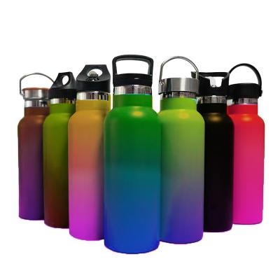 China 304 Stainless Steel Water Bottle PORTABLE Straw Lid 500ml With Straw Lid for sale