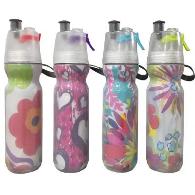 China Custom Bpa Viable Free Plastic Squeeze Drinking Cooling Water Bottle For Unisex for sale