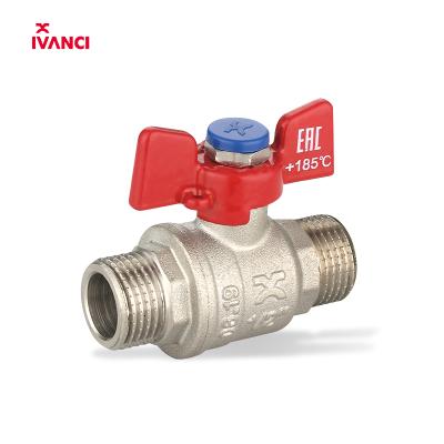 China IVANCI IVC.100219 CW617n MxM General Thread Top Material Brass Ball Valve For Water Supply for sale