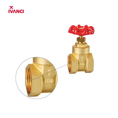 China IVANCI General Inch 1/2 3/4 Inch 1 Inch 2 Inch Gate Valve Cast Brass Wheelhead for sale