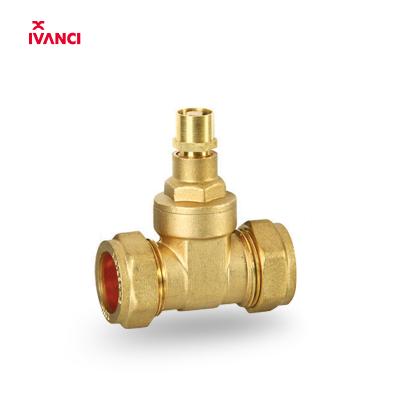 China General IVANCI IVC.01116 Stem Non-Rising Lockable Forged Brass Gate Valve for sale