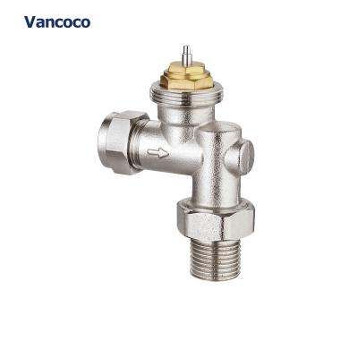 China General Vancoco YK108 yuhuan creative professional cheap manual control radiator nickel plated reverse thermostatic valve for sale