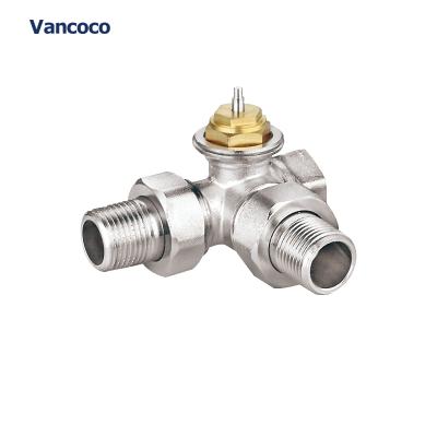 China General Vancoco YK109 Nickel Plated Reverse Radiator Thermostatic Radiator Drain Valve for sale