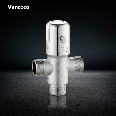 China General Vancoco YK135H Nickel Plated 3 Way Thermostatic Mixing Valve for sale