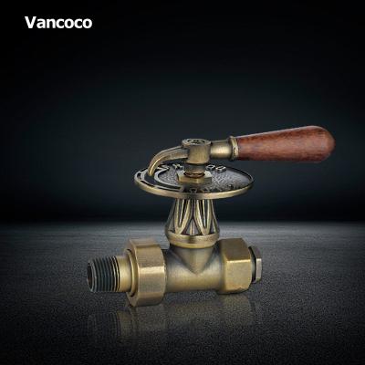 China General Vancoco YK217B Bronze Antique Wood Valve With Handle for sale