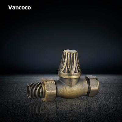 China Antique bronze MANUAL General Vancoco YK223 radiator lockshield valve for sale