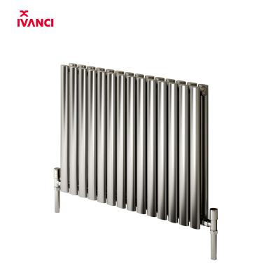 China IVANCI 600x590mm Modern Horizontal Oval Pipe Stainless Steel Central Heating Appliance Home Radiator for sale