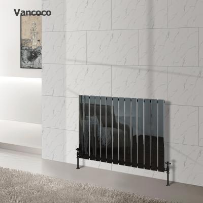 China Home Heating R12 600x836mm Pipe Horizontal Flat Luxury Black Nickel New Design Radiator Heater For Home for sale