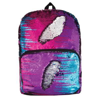 China Magic Sequin Bag School Backpack Sequin Backpack - Multi/Silver for sale