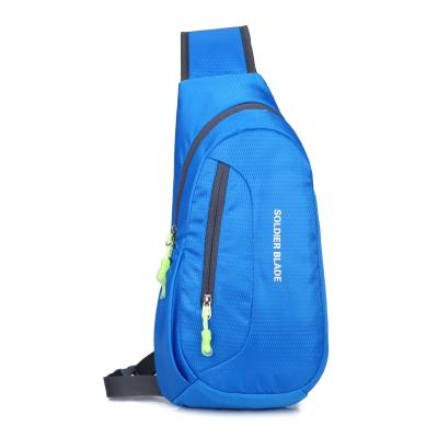 China Polyester Wholesale And Retail One-Shoulder Outdoor Cycling Men's Messenger Bag Dual Use Chest Bag for sale