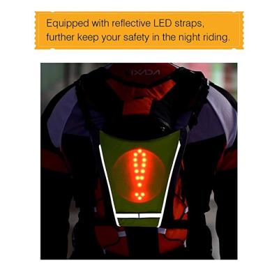 China Leisure LED Turn Signal Bike Accessory/LED Package Backpack Gadget With Direction Indicator - USB Rechargeable Bag Safety Light For Recycling for sale