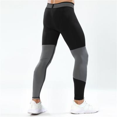 China Antibacterial Dry Cool Gym Workout Baselayer Leggings Tights Sports Compression Running Gaiters For Men for sale