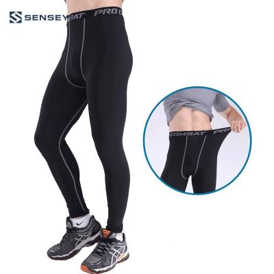 China Antibacterial Gym Pants Men Tights Compression Skinny Tights Fitness Sport Use for sale