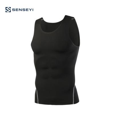 China Breathable Compression Top Mens T Shirt Sport Sleeveless T-Shirt for sale