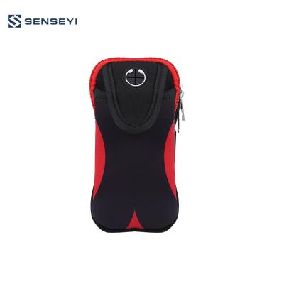 China Waterproof Running 2 Pocket Sport Armband With Key Holder Fits For iPhone for sale