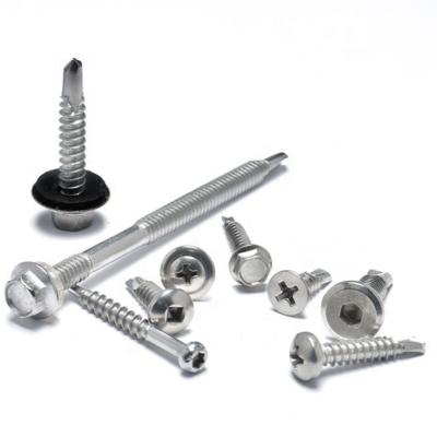 China Factory General High Quality Cheap Price Industry General Oval Head Stainless Steel Self Drilling Screws Black Zinc Roofing Screws for sale