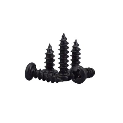 China Black Wooden Self Tapping Screw Factory Phillips Pan Head Pan Head Screws Cheap Price for sale