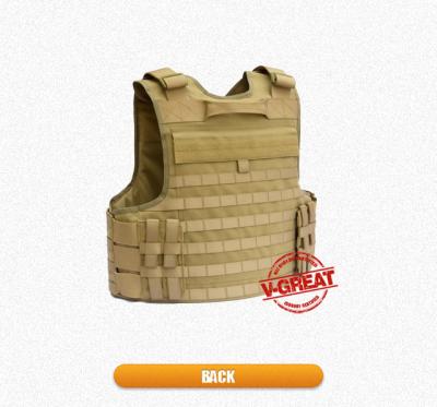 China Field Army High Protection Bulletproof Vest Aramid Woven Fabric Military Tactical Vest for sale