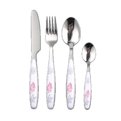 China Sustainable Stylish Chinese Design 16pcs Plastic Cutlery Set With Full Flavor ABS Clamping Plastic Handle for sale