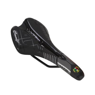 China Waterproof Cushion PU Mountain Bike Seat Saddle Hollow Soft Cushion for sale