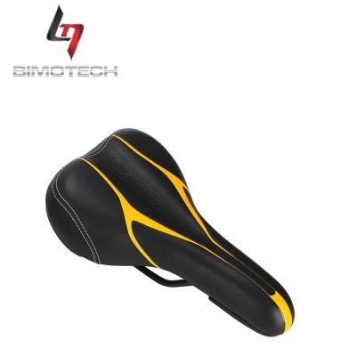 China New men's fabric and leather comfortable common style mountain bicycle saddle for sale