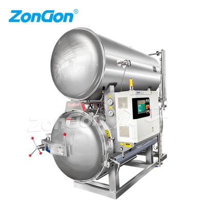 China Meet ASME/CE standard. 30% Energy Saving Water Jet Autoclave Food Sterilization Pressure Cooker Retort Machine for sale