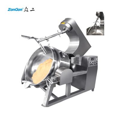 China Vegetable processing factory industrial used electric and steam heating planetary mixer for sale