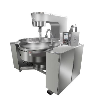 China Industrial fruit processing plant gas/electric automatic cooking wok/steamer/planetary mixer pot machine for sale