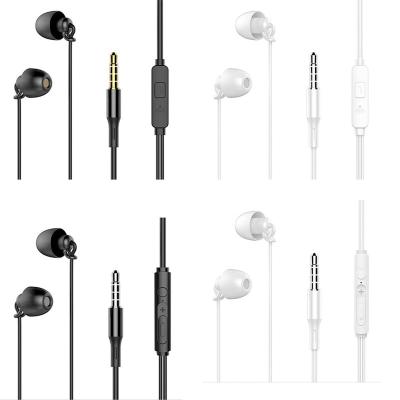 China High Fidelity In-Ear Sleeping Headphones Silicone Side Sleeping Soft Soundproofing Without Pressure In-Ear Mobile Phone Headset With Microphone for sale