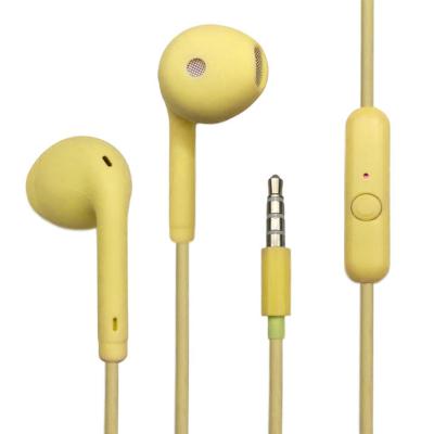 China In-ear Cute Macaron Color Earbuds Wired Earphone Stereo Headset For Mobile Phone Wired Earphone With MIC for sale