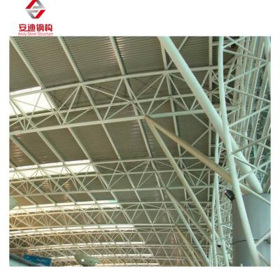 China Structural Roofing Galvanized Steel Truss Space Frame Structure Bus / Train Station Canopy Cover for sale