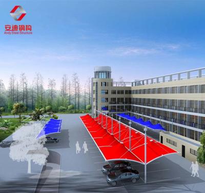 China Pefab Steel Structure Construction Steel Structure Construction Pefab Outdoor Car Parking Canopy Car Parking Rain Snow Shed Shed Tent for sale