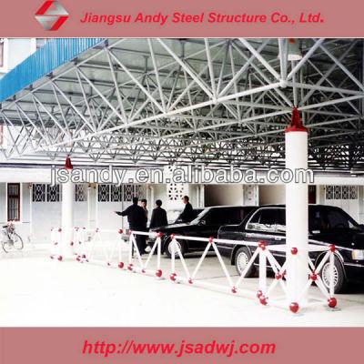 China Steel Space Truss Gas Station , Roof Parking Truss for sale